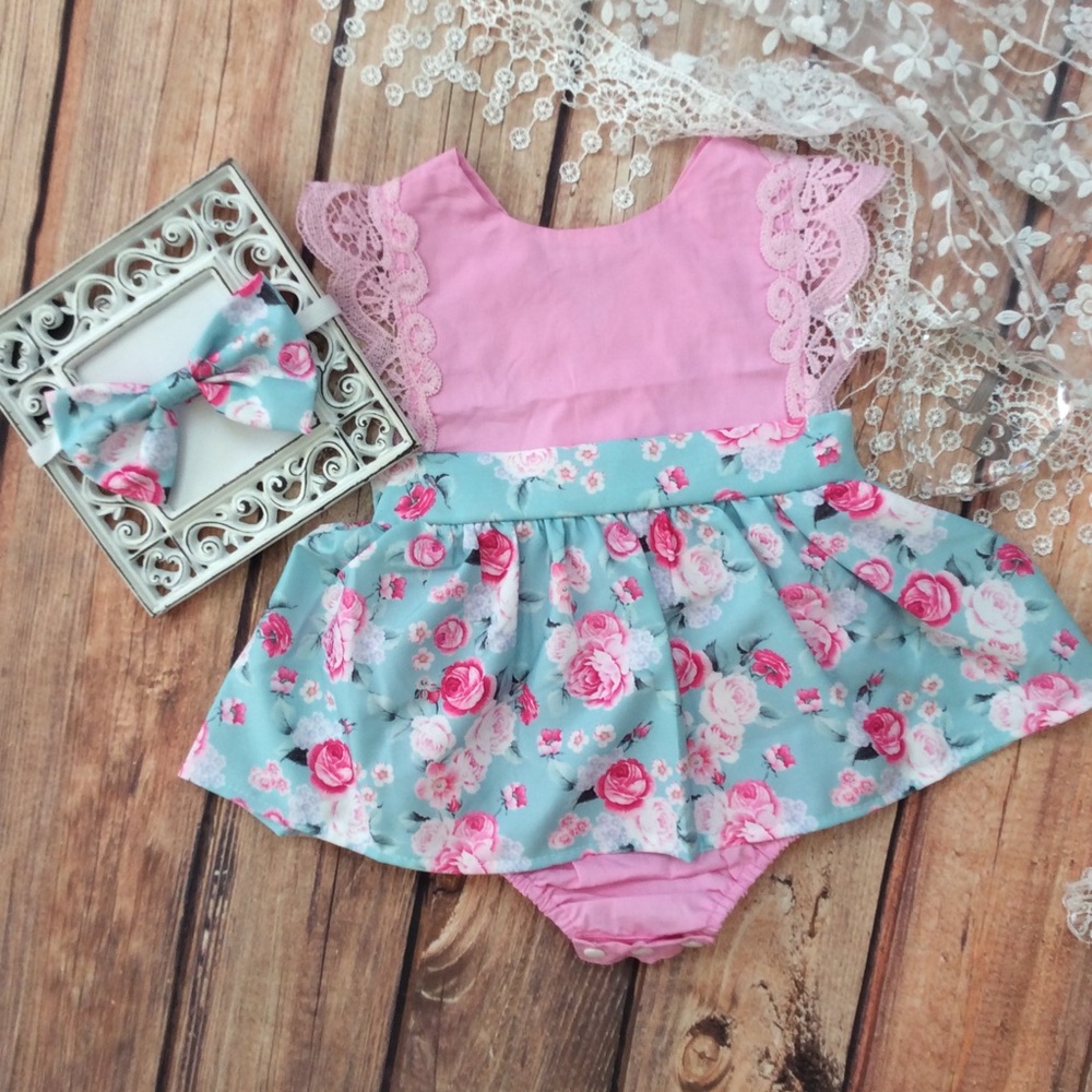 Boutique Baby Girl Romper Dress